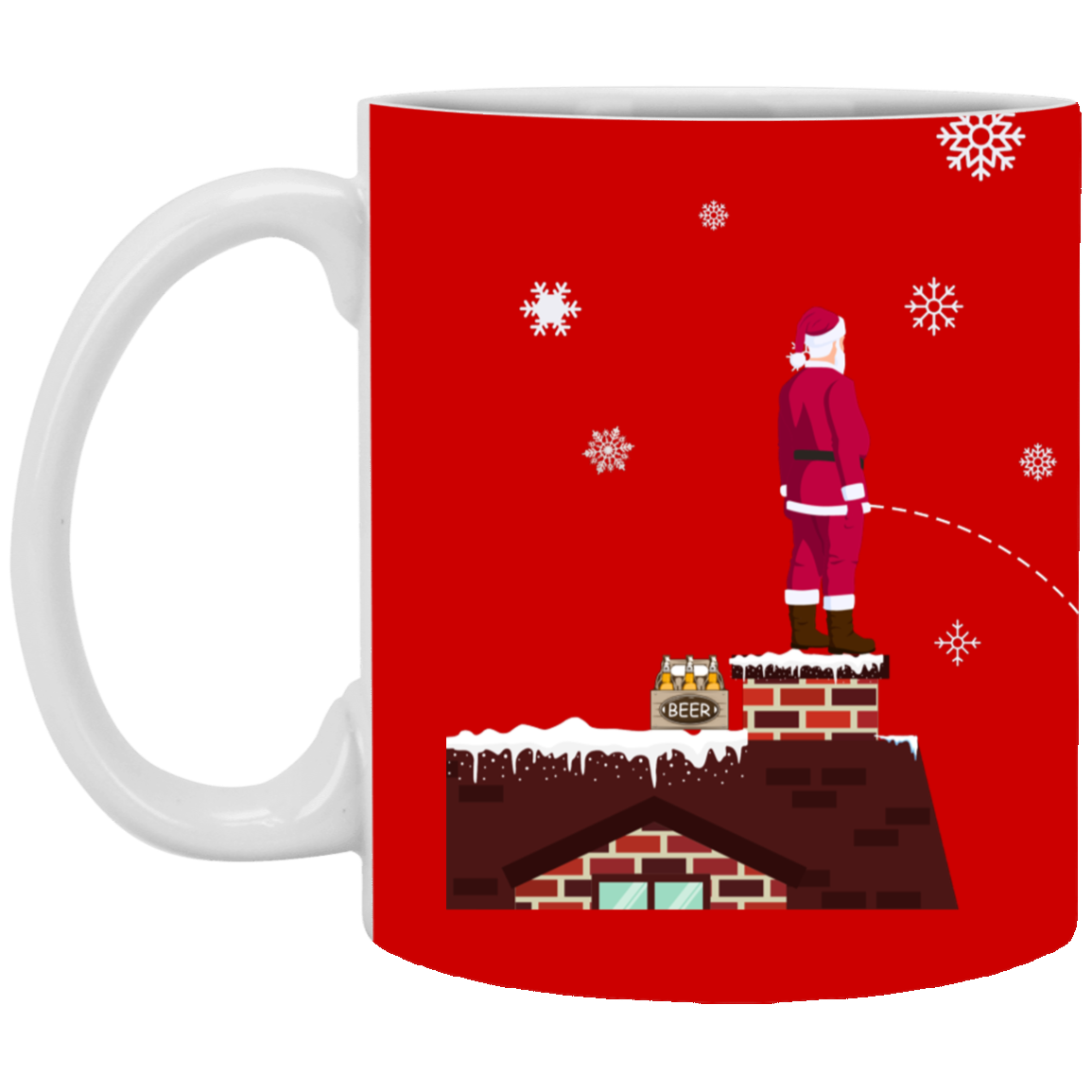 Santa Urinating Mug