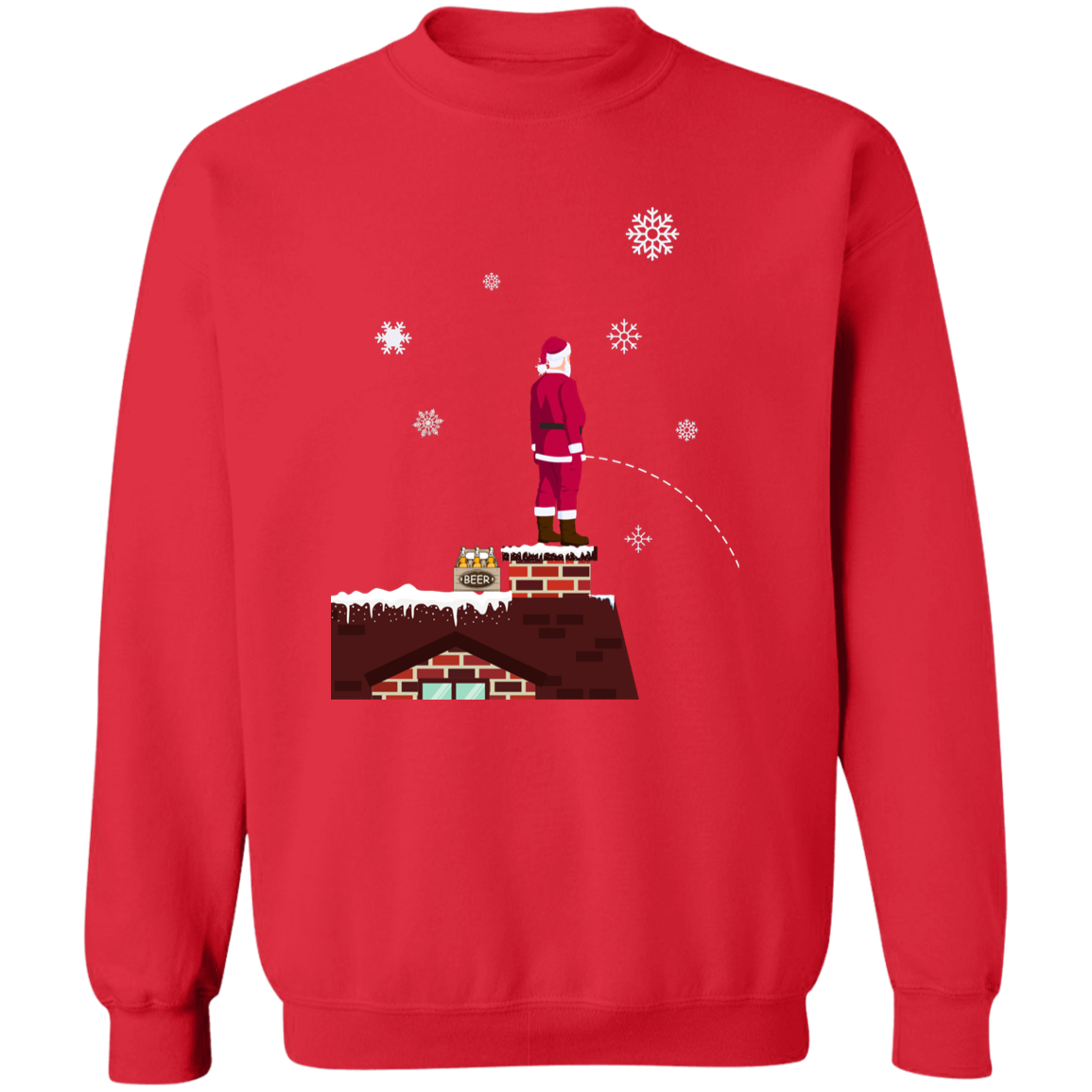 Santa Drunk Ugly Christmas Sweatshirt