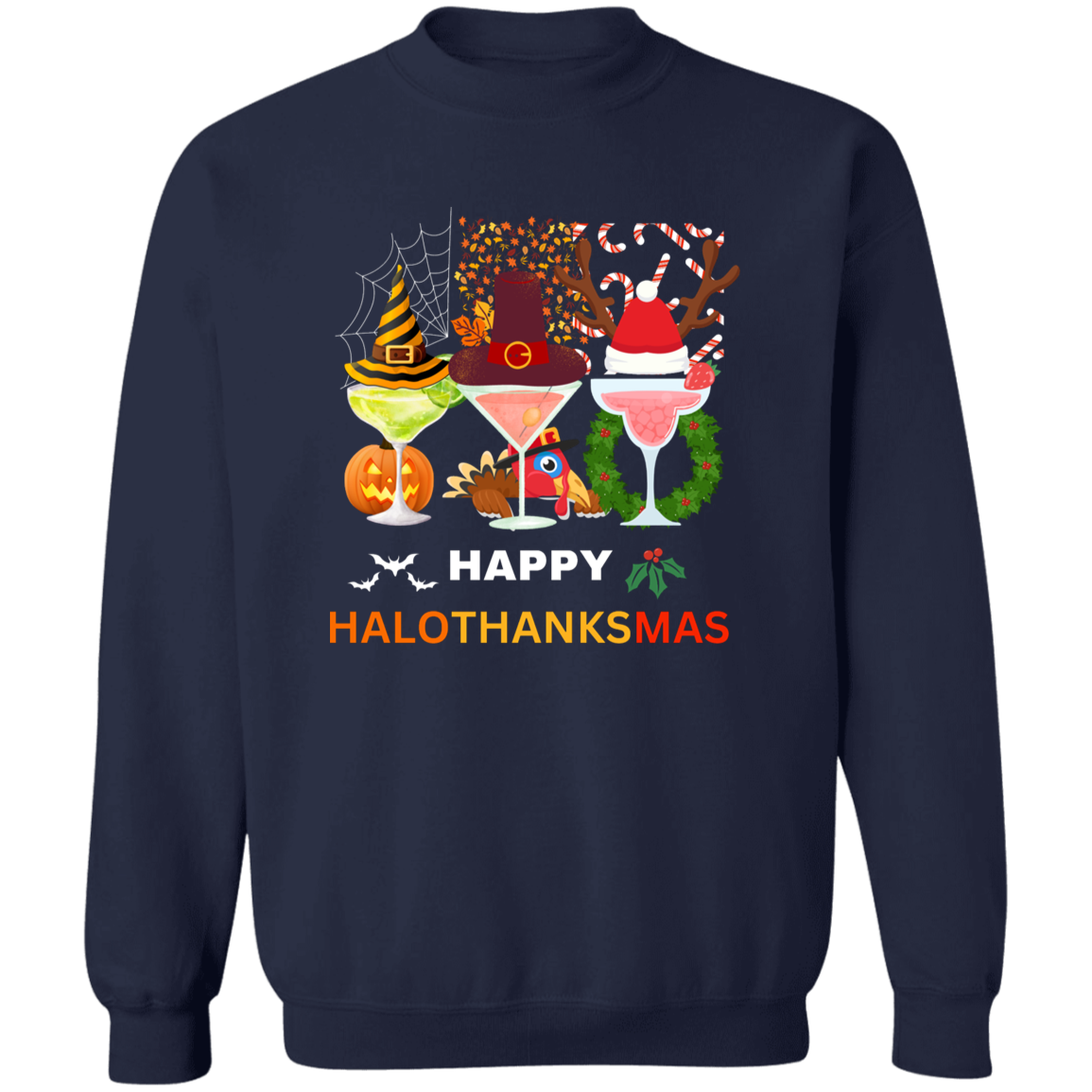 Halloween Thanksgiving Christmas Ugly Sweatshirt