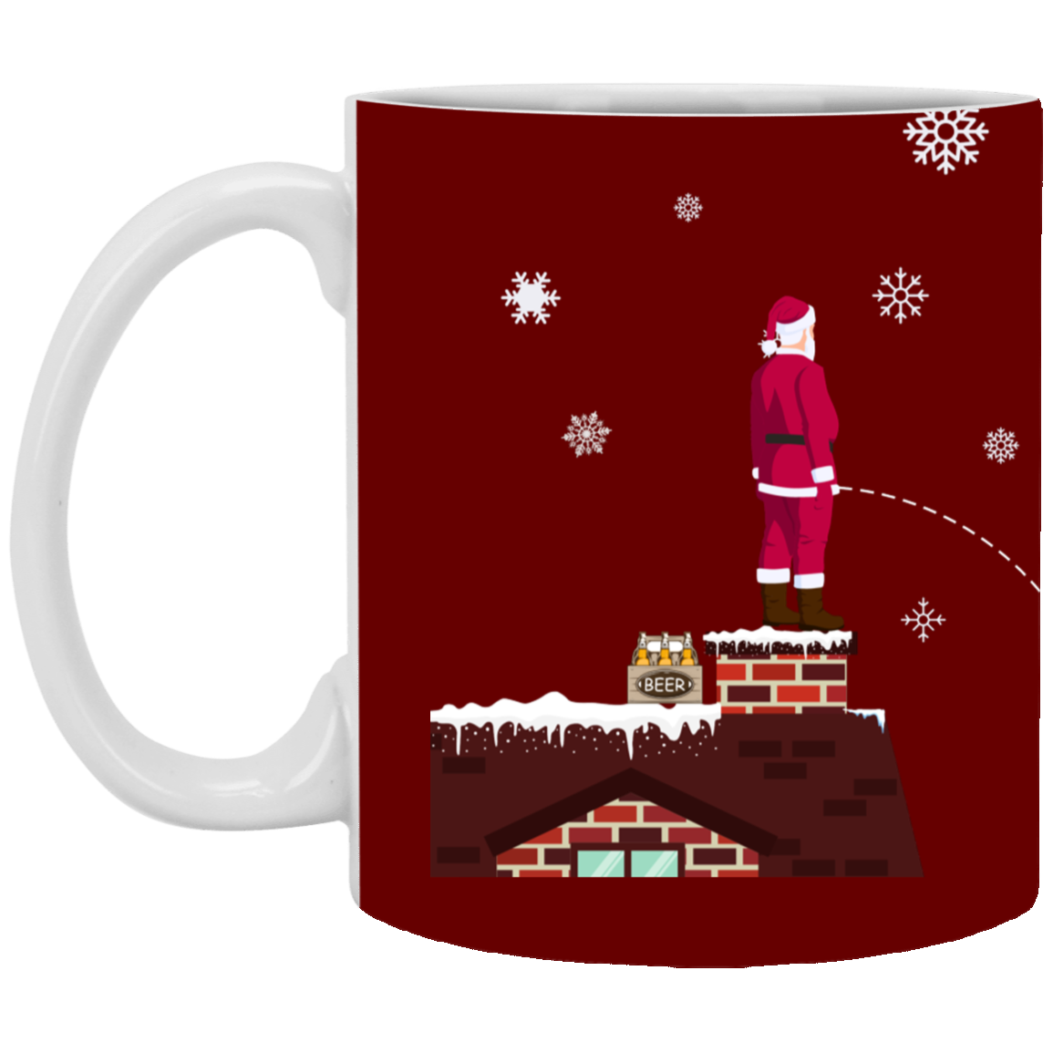 Santa Urinating Mug