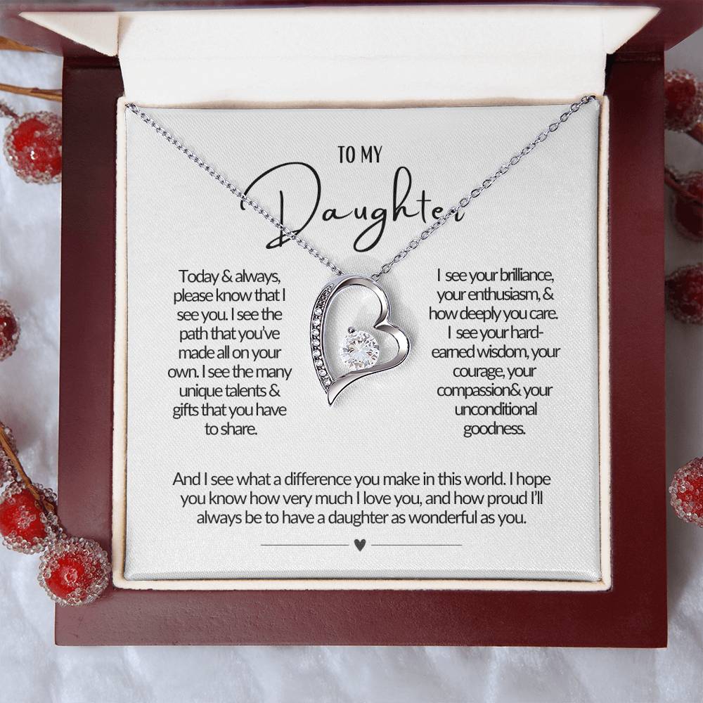 To My Daughter, So Proud Necklace