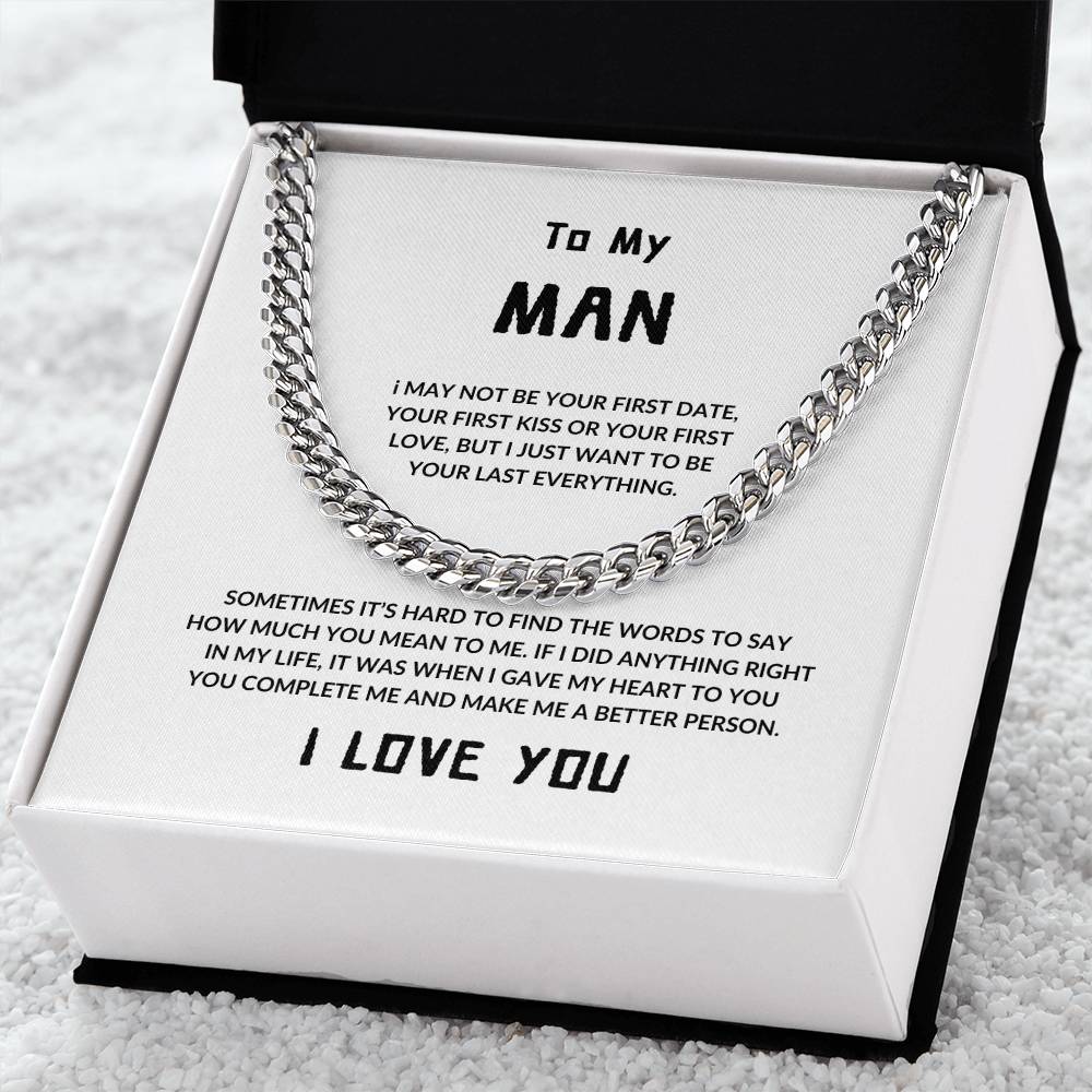 To My Man I Love You