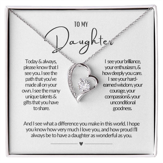 To My Daughter, So Proud Necklace