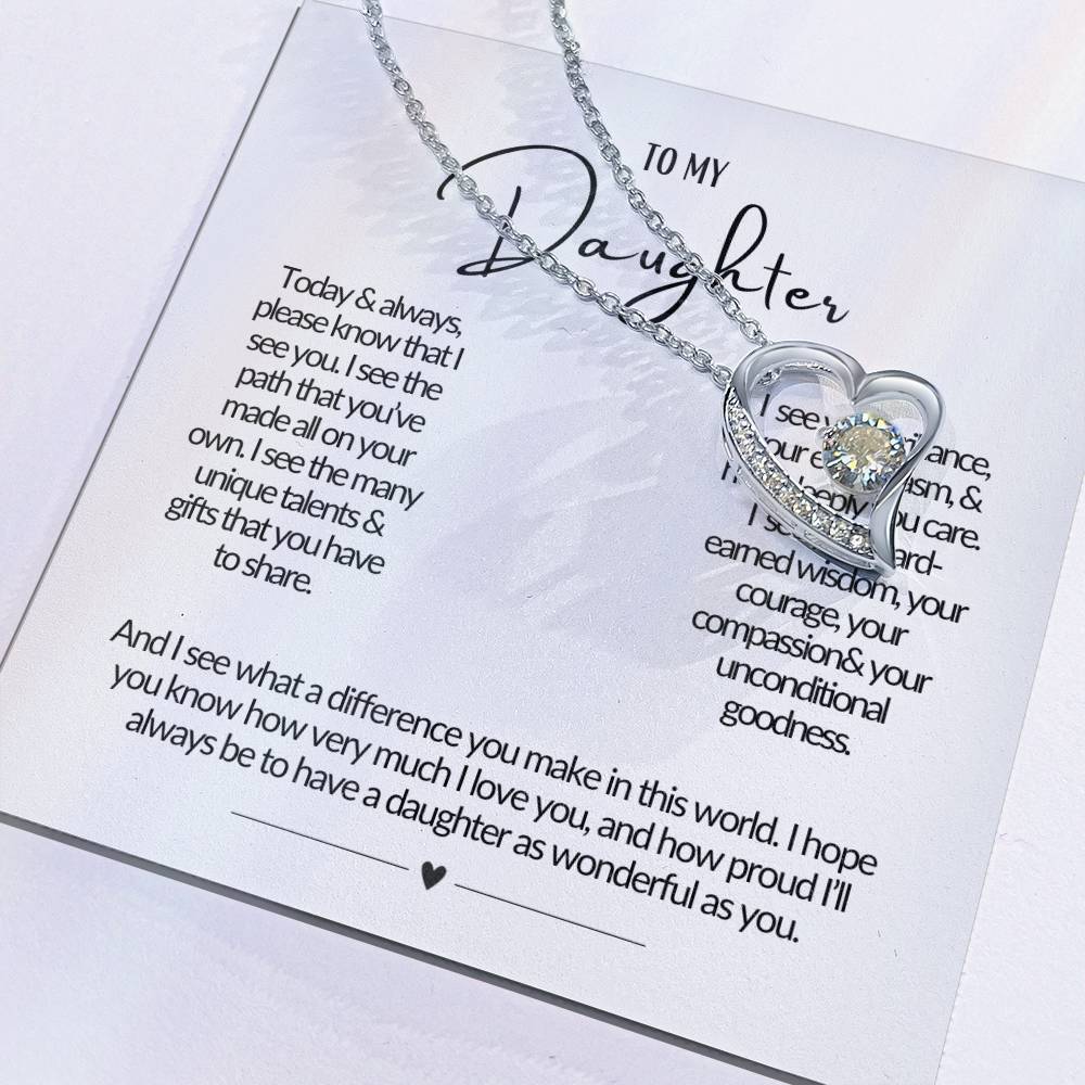 To My Daughter, So Proud Necklace