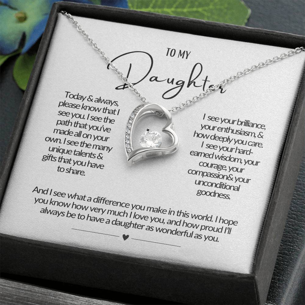 To My Daughter, So Proud Necklace