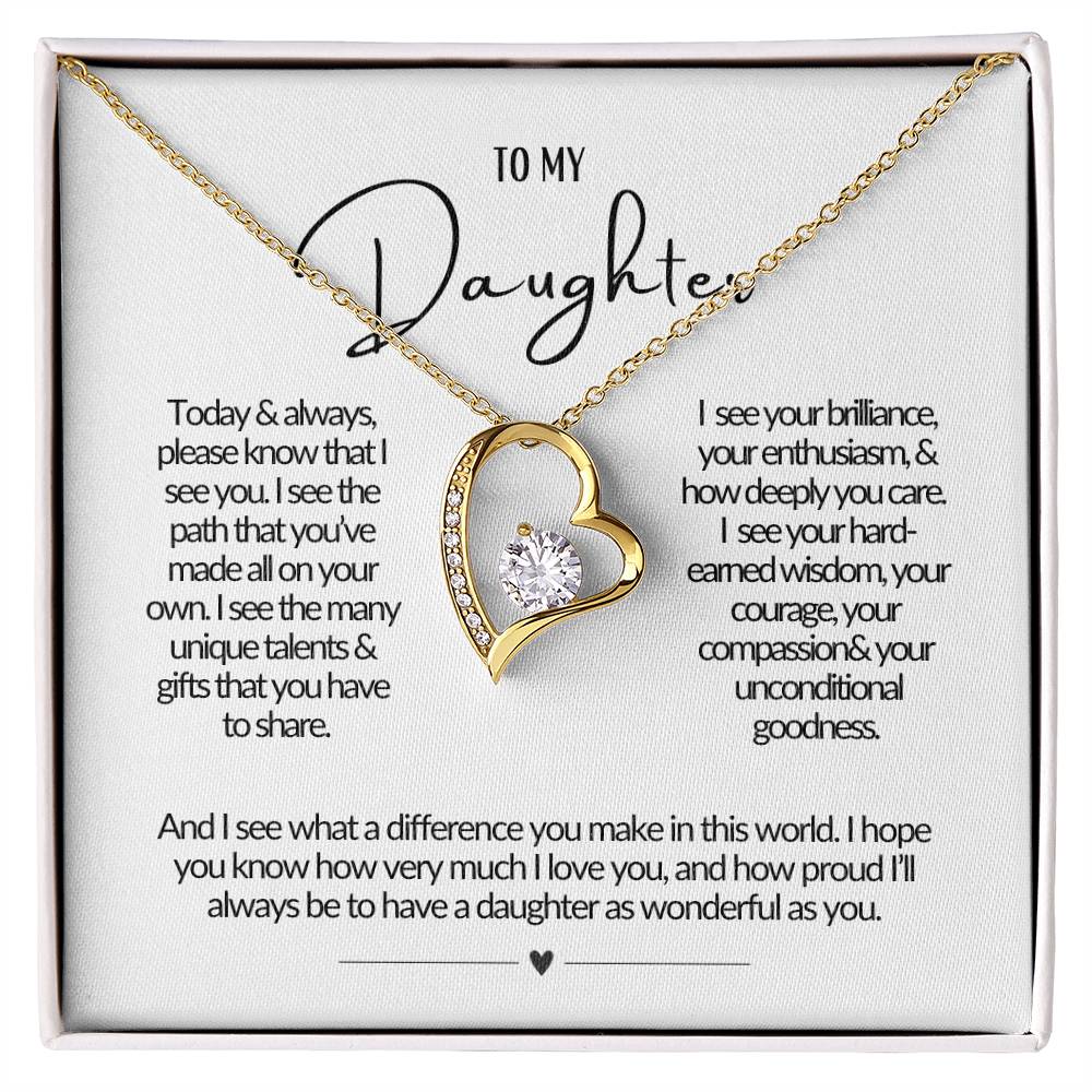 To My Daughter, So Proud Necklace